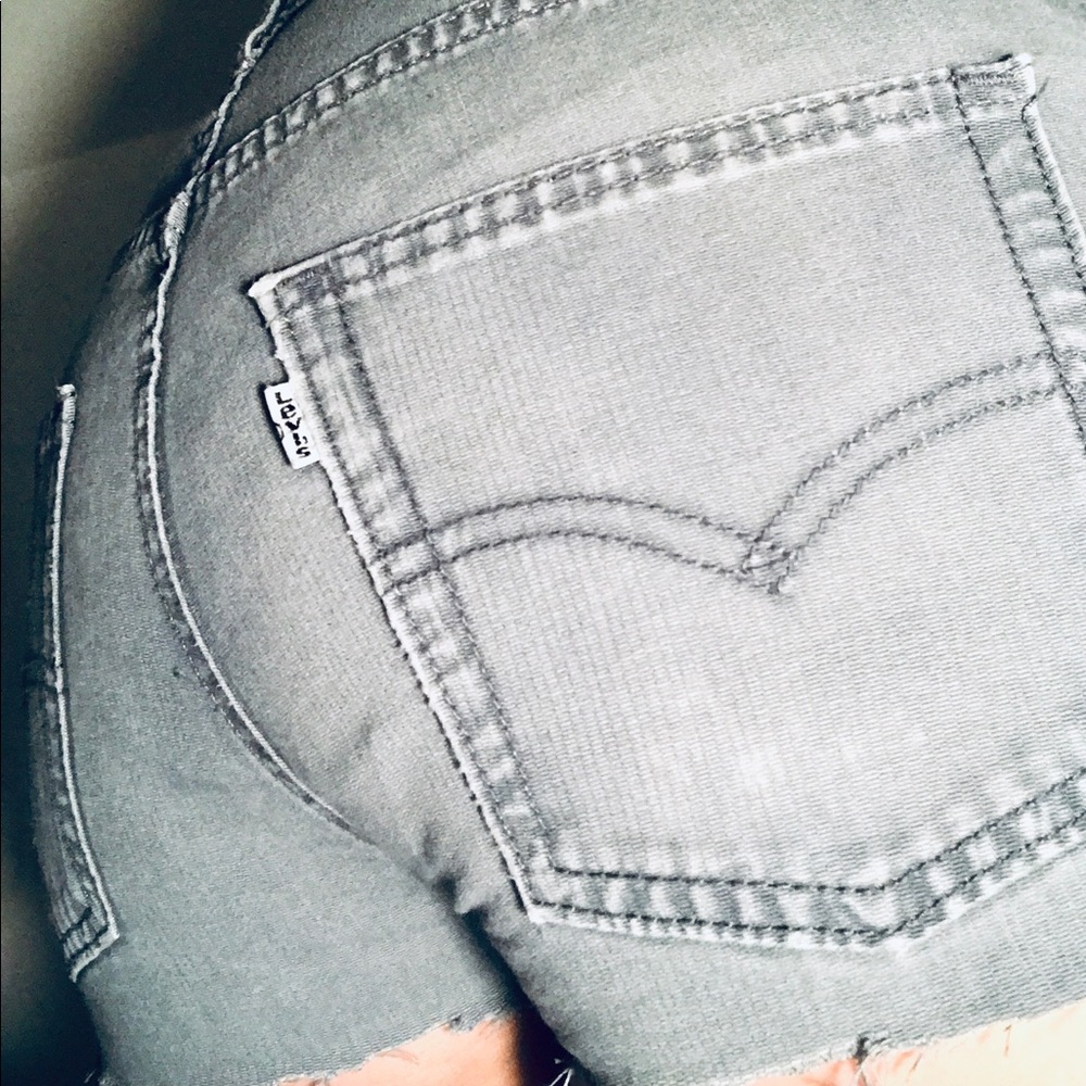 Levi’s shorts 511 high rise gray grunge